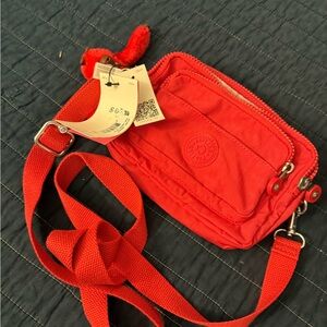 Kipling Bright Red Shoulder Bag